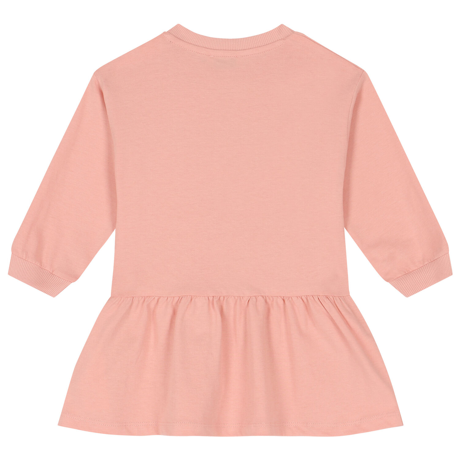 Younger Girls Pink Logo Dress, 2, hi-res